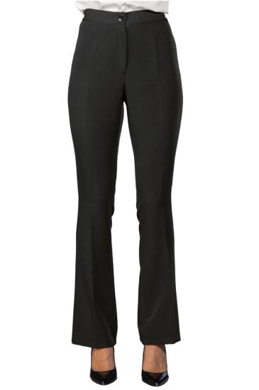 Flared Super Stretch Trousers - Isacco Black