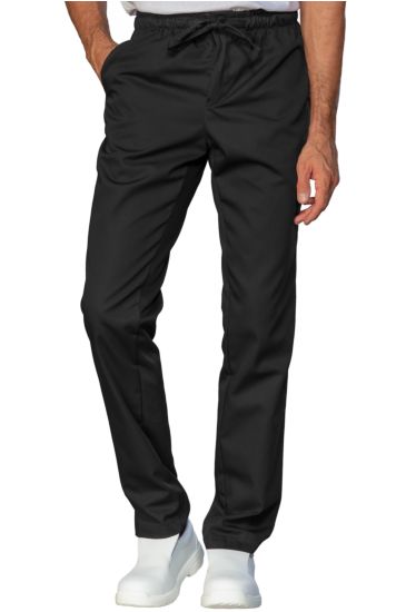 Pantalone slim zip unisex - Isacco Nero