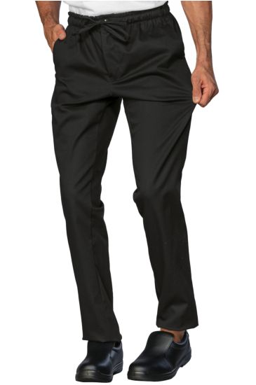 Pantalone slim zip unisex - Isacco Nero