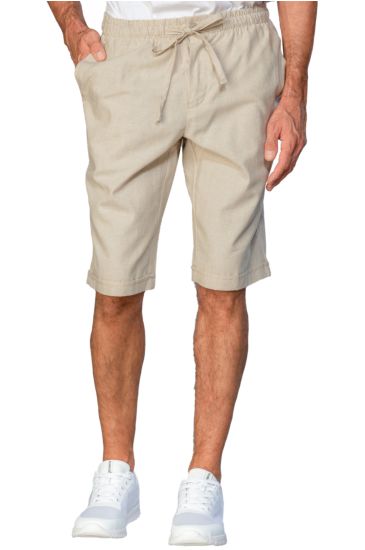 Unisex Slim Fit Shorts with Zip - Isacco Linen