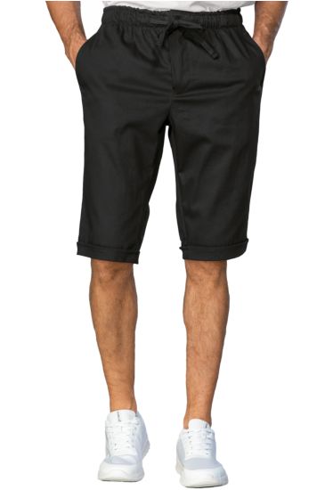 Pantaloncino slim zip unisex - Isacco Nero