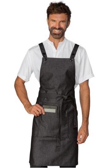 Samurai Black Stone Apron - Isacco Black