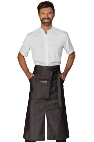 Black Santiago Stone Apron - Isacco Black