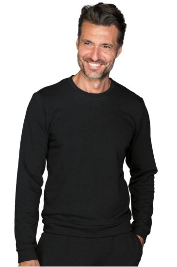 Unisex crew neck sweatshirt - Isacco Nero