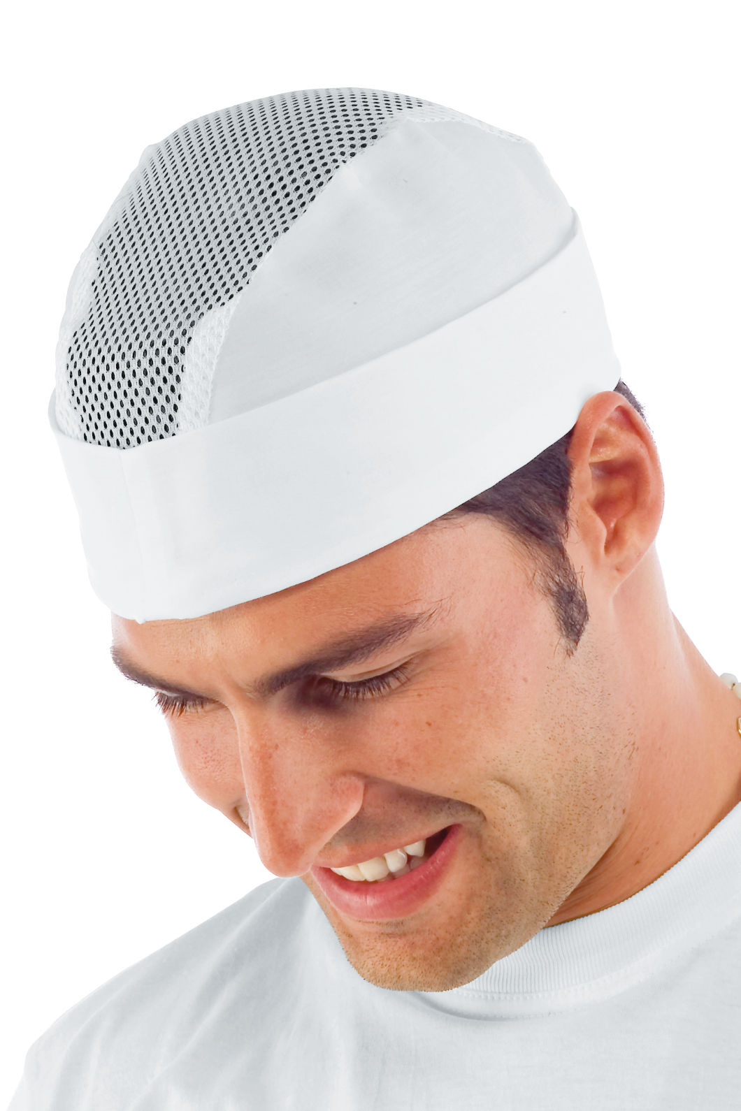 Cappello cuoco bimbo in tessuto in busta con gancio